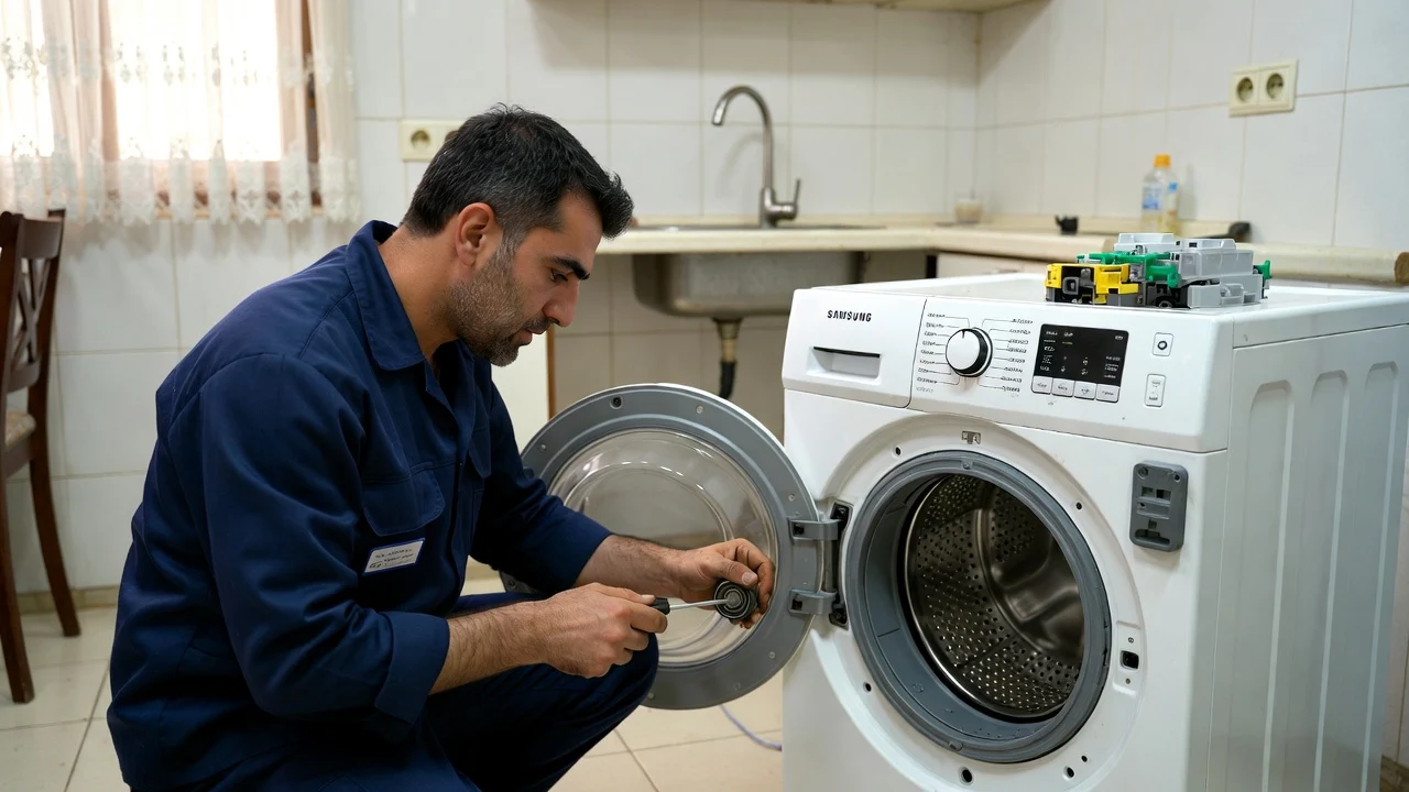 تعویض بلبرینگ ماشین لباسشویی سامسونگ