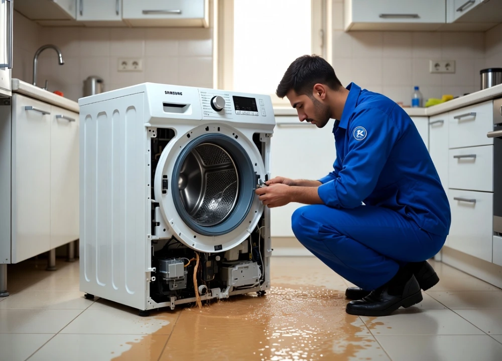 نحوه تخلیه آب ماشین لباسشویی سامسونگ